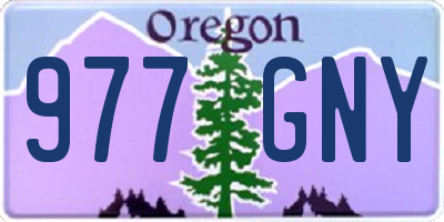 OR license plate 977GNY
