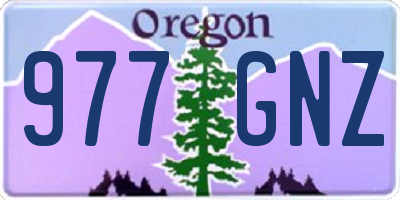 OR license plate 977GNZ