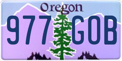 OR license plate 977GOB