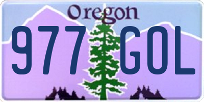 OR license plate 977GOL