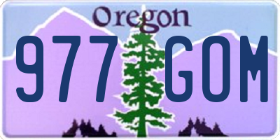 OR license plate 977GOM