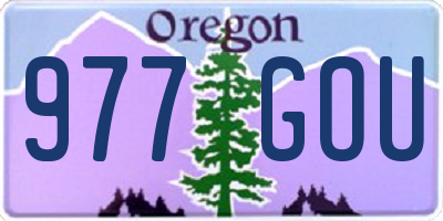 OR license plate 977GOU