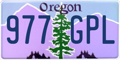 OR license plate 977GPL