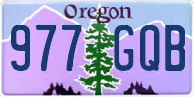 OR license plate 977GQB