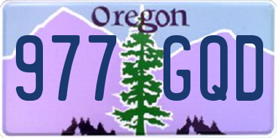 OR license plate 977GQD