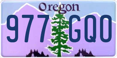 OR license plate 977GQO