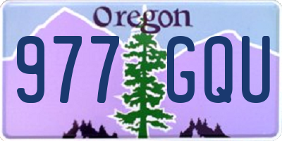 OR license plate 977GQU