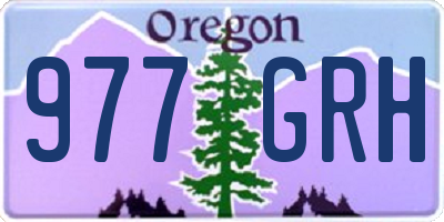 OR license plate 977GRH