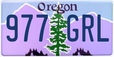 OR license plate 977GRL