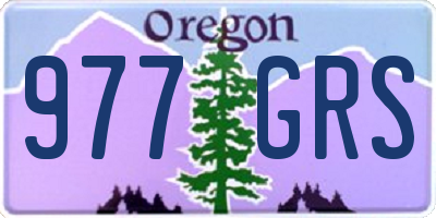 OR license plate 977GRS
