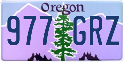 OR license plate 977GRZ