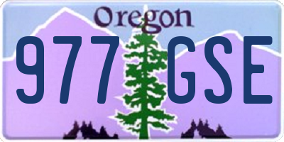 OR license plate 977GSE