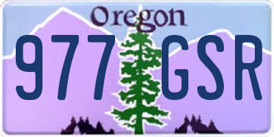 OR license plate 977GSR