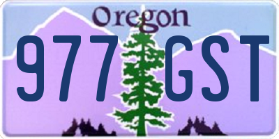 OR license plate 977GST