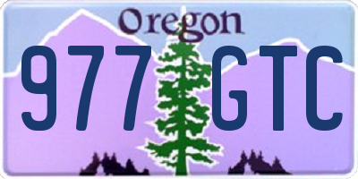 OR license plate 977GTC
