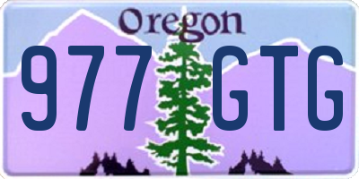 OR license plate 977GTG