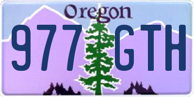 OR license plate 977GTH
