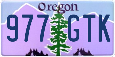 OR license plate 977GTK
