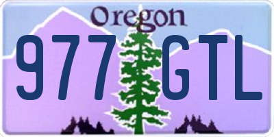 OR license plate 977GTL