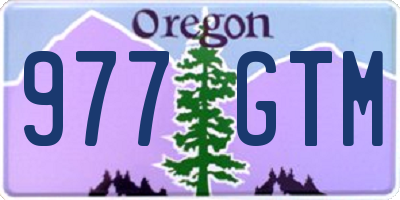 OR license plate 977GTM