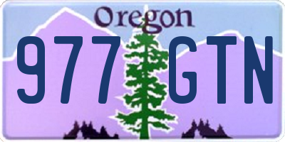 OR license plate 977GTN