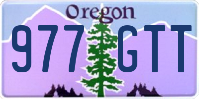 OR license plate 977GTT