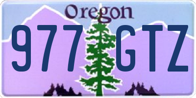 OR license plate 977GTZ