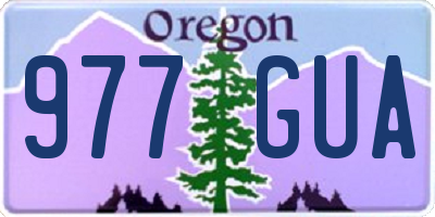 OR license plate 977GUA
