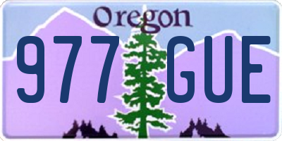 OR license plate 977GUE