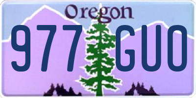 OR license plate 977GUO