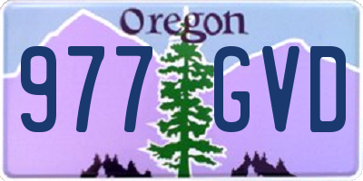 OR license plate 977GVD