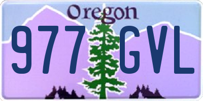OR license plate 977GVL