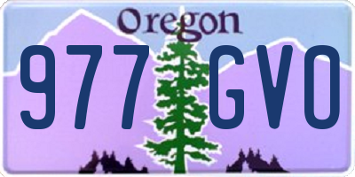 OR license plate 977GVO