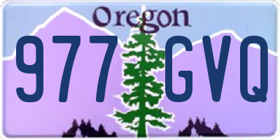 OR license plate 977GVQ