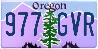OR license plate 977GVR