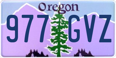 OR license plate 977GVZ