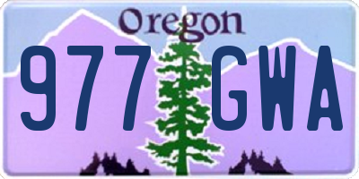 OR license plate 977GWA