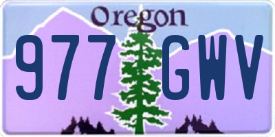 OR license plate 977GWV