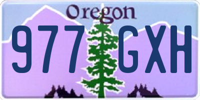 OR license plate 977GXH