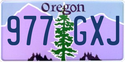 OR license plate 977GXJ