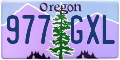 OR license plate 977GXL