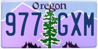 OR license plate 977GXM