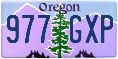 OR license plate 977GXP