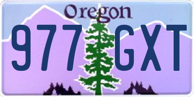 OR license plate 977GXT