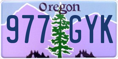 OR license plate 977GYK