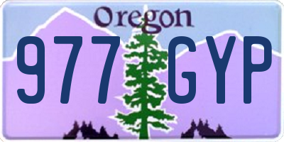 OR license plate 977GYP