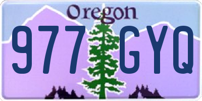 OR license plate 977GYQ