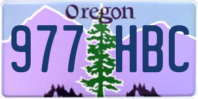 OR license plate 977HBC