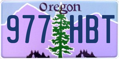 OR license plate 977HBT