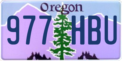 OR license plate 977HBU